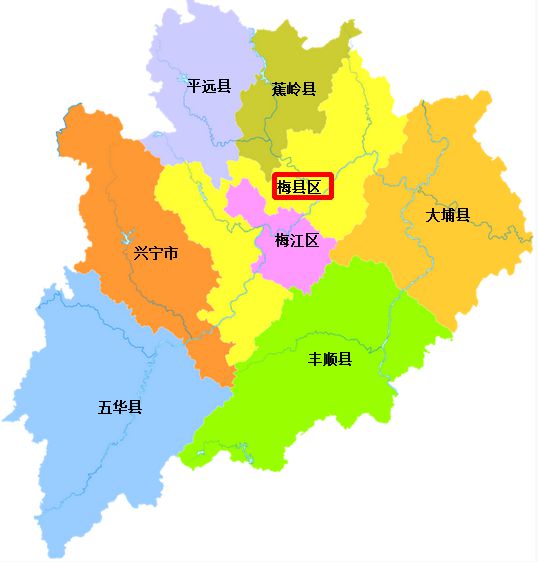 广东省的县区概览